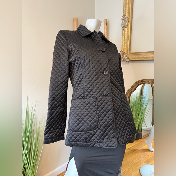 KENNETH COLE NEW YORK Quilted Black Women's Jacket Medium VINTAGE Y2K - Picture 2 of 9